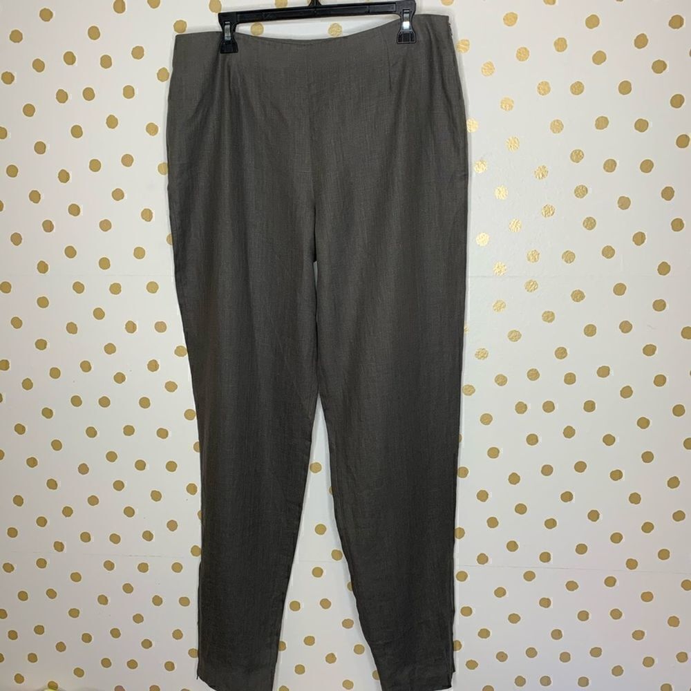 𝅺GIORGIO Armani Borgo 21 Black Label Linen Pants 12